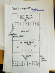 Image of sketch on paper of site layout